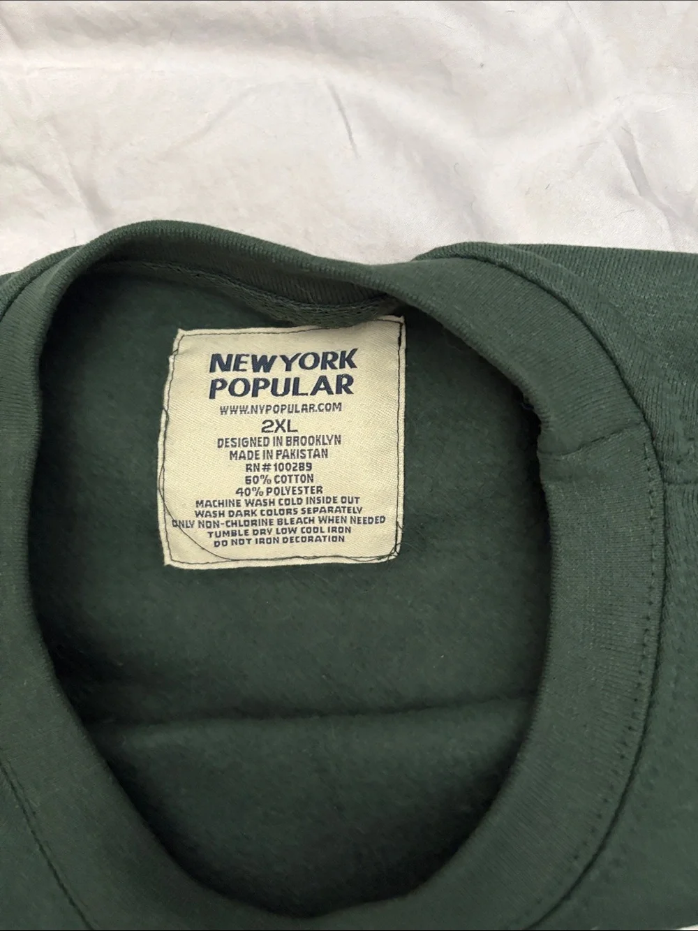 Dark Green Crewneck Sweatshirt with TEXAS Lettering